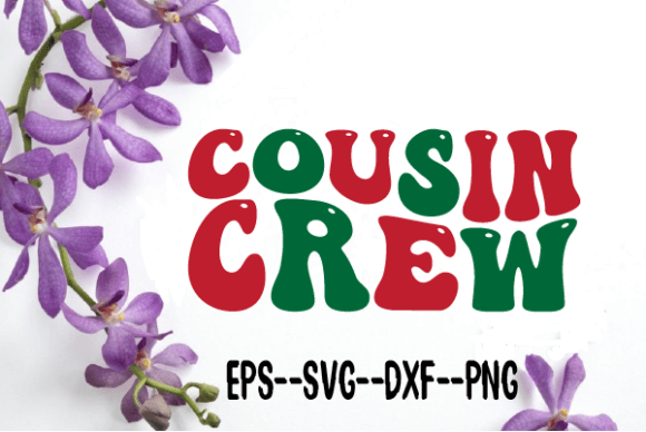 Cousin CREW Christmas Retro Wavy SVG: A Designer’s Review