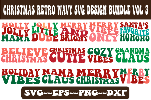 Reviewing Christmas Wavy SVG Bundle Vol 3