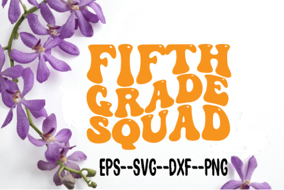 Reviewing Fifth Grade Squad New Wavy Retro Svg
