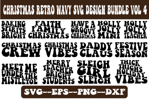 Reviewing the Christmas Wavy SVG Bundle Vol 4